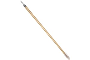 RUNROTOO 50Cm Aluminum Alloy Curtain Pull Rod Wand, Drapery Stick in Gold, Manual Sliding Rod for Window