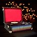 DIGITNOW Bluetooth Multi-Color LED Record Player for Vinly Records with Built-in Dual Stereo Speakers,Vinyl to mp3 Recording,LP 3-Speed Belt Driven Turntable,Aux Input & RCA Output.thumb 3