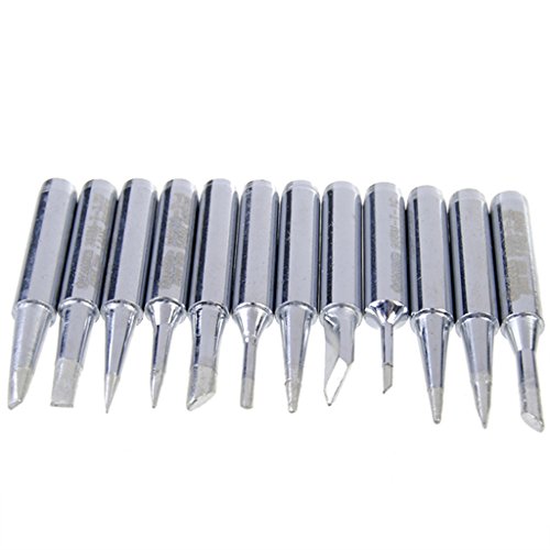 DAOKI 12pcs Solder Screwdriver Iron Tip 900M-T for Hakko Soldering Rework Station Tool Electronic 936/937/928 - Thumbnail 3