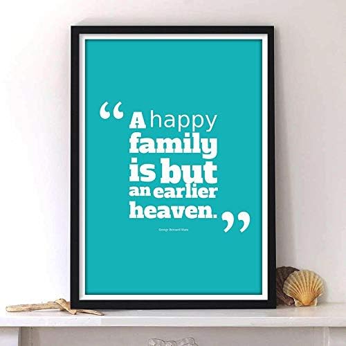 Quotes Thoughts Wall Posters with Black Frame, Wall Arts Home Décor