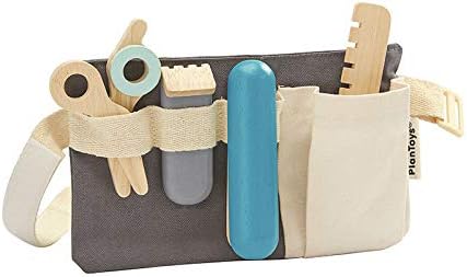 wooden toy hairdressing set