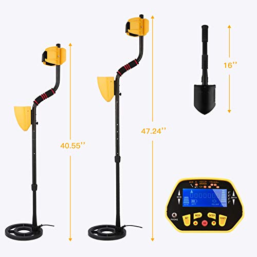 Noeler Metal Detector,High Accuracy Detector with Pinpoint Function,Professional Waterproof Metal Detectors for Adults and Kids (Size 1)