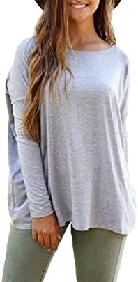David Collection Style Long Sleeve Bamboo Casual Oversized of Shoulder Boat Neck T Shirt
