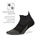 Feetures - Elite Ultra Light - No Show Tab - Athletic Running Socks for Men and Women - Black - Size Small