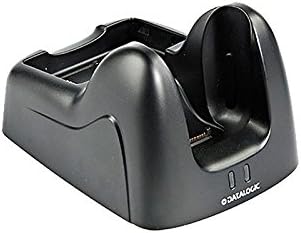 Datalogic 94A150057 Falcon X3 Single Slot Desk Mount Dock with Spare Battery Charging, High-Retention USB Type B (Client Only) and RS232 Ports, Includes Power Supply with Regional Plugs