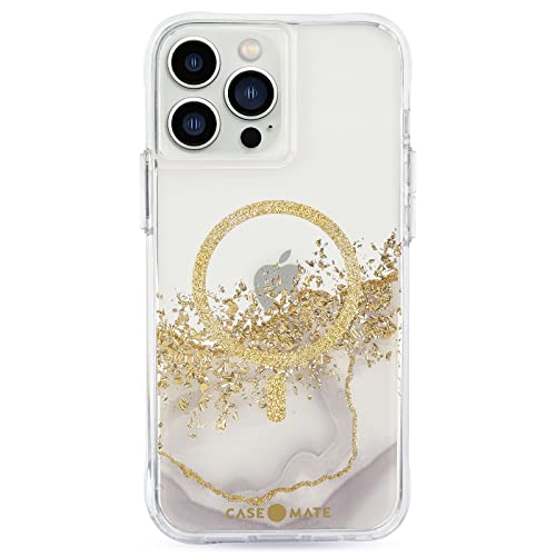 Case-Mate iPhone 13 Pro Case Karat Marble MagSafe Magnetic Cover Bling Sparkle…
