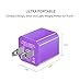 Wall Charger, 10 Pack Universal Portable USB Power Adapter Plug Outlet for iPhone 7 / 6S / Plus, iPad, Samsung Galaxy, Motorola, HTC, Other Smartphones (Family Pack) (Random Colors)