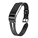 bayite Leather Bands Compatible Fitbit Charge 2, Replacement Genuine Wristband Straps Women Men Large Small