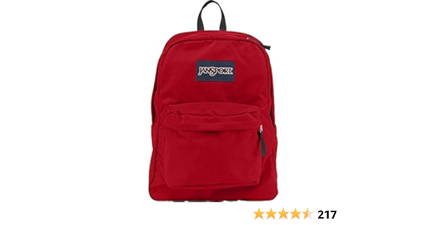red jansport backpack amazon