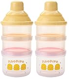 Piyo Piyo 2+1 Milk Powder Dispenser, 2 Count