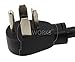 AC WORKS 30 Amp 4-Prong Dryer Wall Outlet Adapter (To 3-Prong 30A Dryer Plug)
