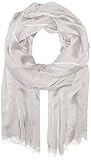 Calvin Klein Women's Solid Chambray Scarf, Heathered Mid Grey, One Size