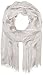 Calvin Klein Women's Solid Chambray Scarf, Heathered Mid Grey, One Size