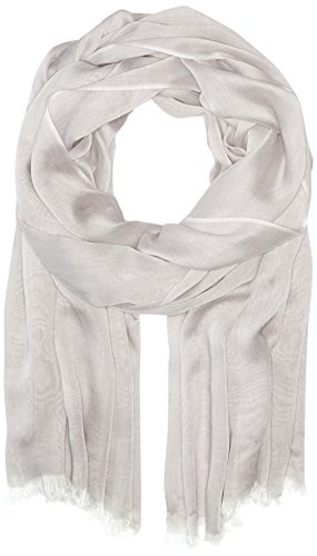Calvin Klein Women's Solid Chambray Scarf, Heathered Mid Grey, One Size