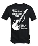 6TN Mens My Guitar is My Retirement Plan T (Large)