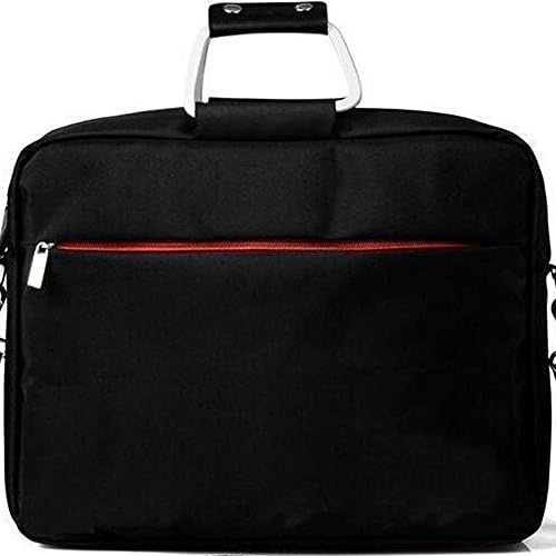 Laptop Briefcase, 15-15.6 inch Laptop Bag Protective Table Shoulder Messenger Waterproof Roomy Nylon Stylish Case Bag For Men and Women Macbook/Notebook,Black