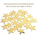Gold Star Garland Banner Decorations - 156 Feet Bright Gold Paper Garland Hanging Decorations, Glitter Star Bunting Banner for Wedding, Birthday, Holiday, Christmas Party