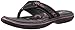 Skechers Womens Bayshore Flip Flop, Black/Pink, 7
