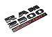 (2) Glossy Black Finish Side Door 3D Letters/Emblem For Dodge RAM 2500 Heavy Duty