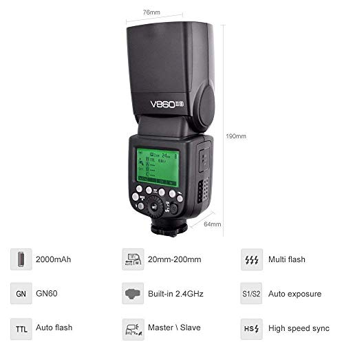 5 Godox+V860II+S+Speedlite+Compatible+HVL+F60M