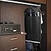 HOUSE DAY Garment Bags 2 Pack 54 inch Garment Bags for Storage Travel Nonwoven Fabric Dress Bag Suit Bag Garment Bag with 2 Large Mesh Pockets Garment Cover Suit Covers for Closet Storage,Black