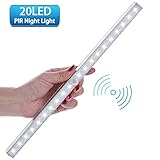 LED Closet Light, Lofter 20-LED Wireless Motion Sensor Night Light Under Bar Cabinet Lighting (Battery Operated) (1 Pack)