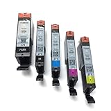 Canon PGI-270 and CLI-271 B/C/M/Y Black, Color Ink Cartridges, Combo 5/Pack (Bulk Packaging)