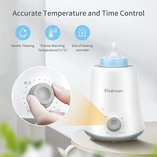 Baby Bottle Warmer - Single Baby Bottle Warmer and Feeding Warmer for Breast Milk and Follow-up Milk, Precise Temperature Control, Suitable for All Baby Bottles.(Single 02)