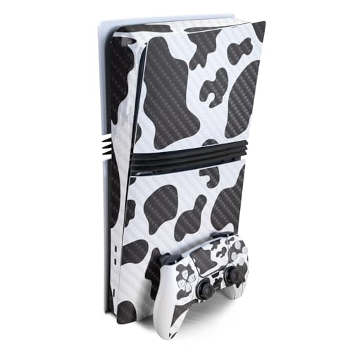 Carbon Fiber Gaming Skin Compatible with Sony PlayStation 5 PS5 Pro Bundle - Co…
