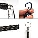 DICERO Fishing Lanyard (Pack of 12) Accessories Plastic Retractable Coiled Tether with Carabiner for Pliers Lip Grips Tackle Fish Tools