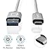 USB Type C Cable, CablePlux USB-C to USB 3.0 Braided Cord (2 Pack, 6.6ft/2m Gray) with Fast Charging and Syncing for Galaxy Note 8, Galaxy S8 & S8 Plus, Google Pixel 2, Huawei Mate 10 Pro, LG V30