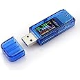 AT34 USB 3.0 Tester,USB Power Meter 30V 4A USB Voltage Tester Multimeter Digital Multimeter Current Tester Voltmeter Ammeter IPS Color Display Capacity Power USB Charger Tester