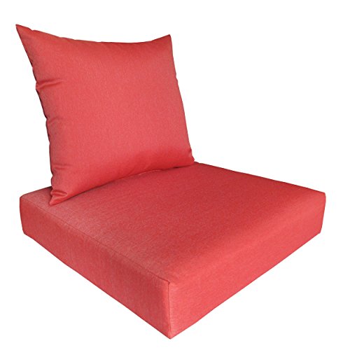 Supernova 2 pcs Outdoor/ Indoor Chair Seat and Back Cushion Set
(Reddish)