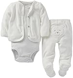 Carter's Baby Girls' 3 Piece Terry Footed Set (Baby) - Coral