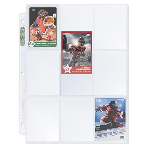 Ultra Pro 9 Pocket Pages Platinum Series 100 Pages of Card Sleeves for