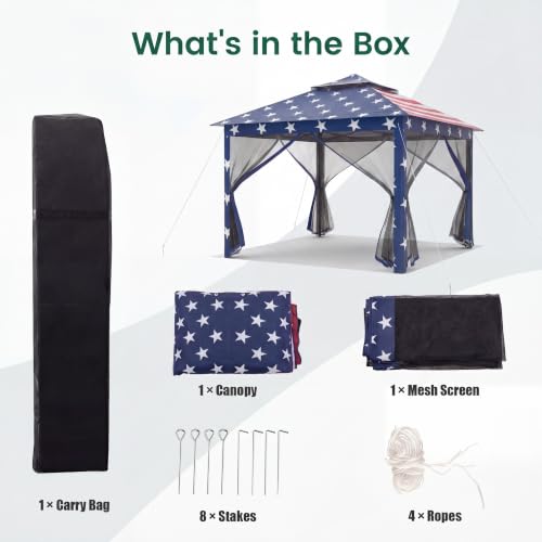 Happygrill 11x11 Pop Up Gazebo Review: Adjustable Shelter With Mesh Walls image 11