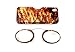 SOOLALA Women Men Go Everywhere SOS Pince Nez Style Nose Resting Pinching Portable Wallet Reading Glasses, BlackLeopard, +2.0x