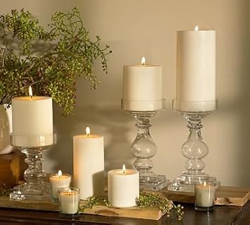 Amazon Com Pottery Barn Soy Blend Pillar Candle Kitchen Dining