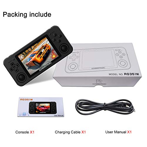 HAIHUANG RG351M Retro Game Console,WiFi Builtin Online Sparring