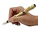 Jinhao Deluxe Golden Double Dragon Fountain Pen with Ink Refills Converter