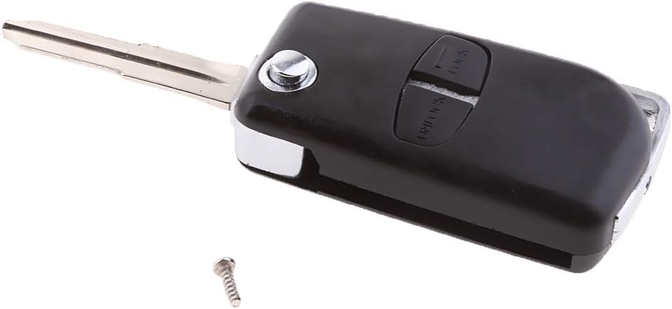 H HILABEE 2 Button Remote Flip Key Fob Shell Case For Mitsubishi ASX
