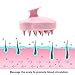 See You Always Hair Scalp Massager Shampoo Brush, Scalp Care Hair Wash Brush Silicone Comb - Pink