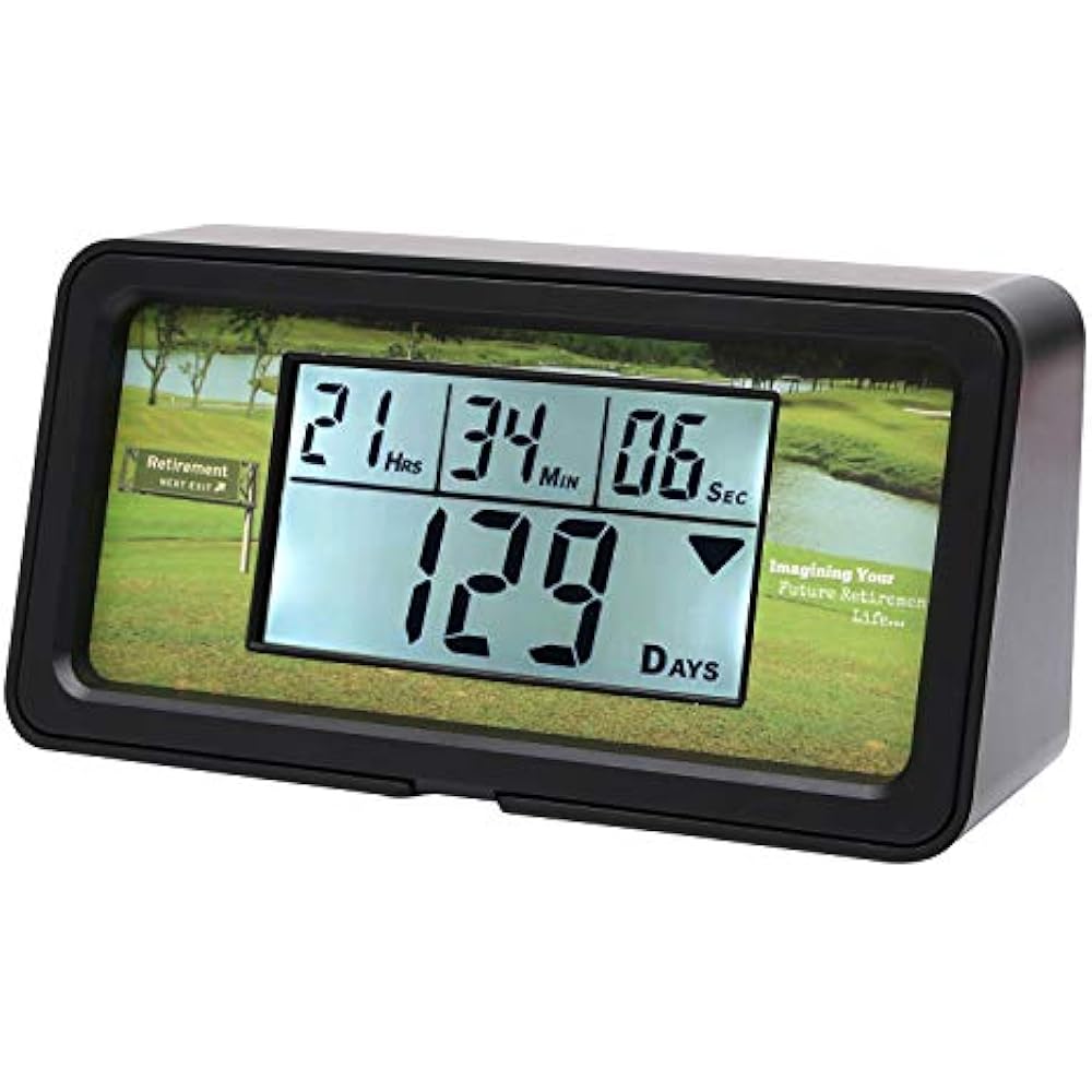 9, 999 Days Countdown To Retirement ClocksDay Timer (Retirement