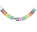 Birthday Decorations,Happy Birthday Banner, Stylish Colorful Birthday Bunting Sign, Birthday Party Supplies