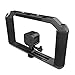Triad Grip - Handheld Pro Vlogging Rig Tray for Smartphone, GoPro Hero 8/7/6/5/4/3, Osmo Action, GoPro Fusion, Mirrorless, DSLR, iPhone Xs Max XR X 8 7 Plus