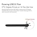 ROLYN MSRM 926AC 1200Mbps Auto Install Wireless WiFi Adapter 802.11AC Dual Band 2.4G And 5G USB WiFi Adapter with External Dual High Gain Antennas for Windows7/8/8.1/10/XP/Vista, Linux2.6.18-3.10