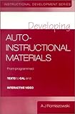 Developing Auto-Instructional Materials, Romiszowski, A. J., 1850912815