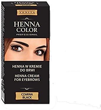 Henna Color black Cream for eyebrows and eyelashes Henna Eco 0.2lbs = Henna eco