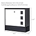 Locking Mailbox Wall Mounted Vertical– Jssmst mailboxes with Key Lock and Newspaper Compartment, Key Lock Drop Box Large Capacity, 14.3 x 3.8 x 11.8 Inch, White，SM-HPB911WN