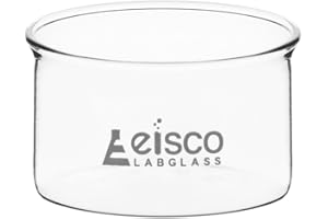 Crystallizing Dish, 40ml - Flat Bottom, No Spout - 2" Diameter - Borosilicate Glass - Eisco Labs